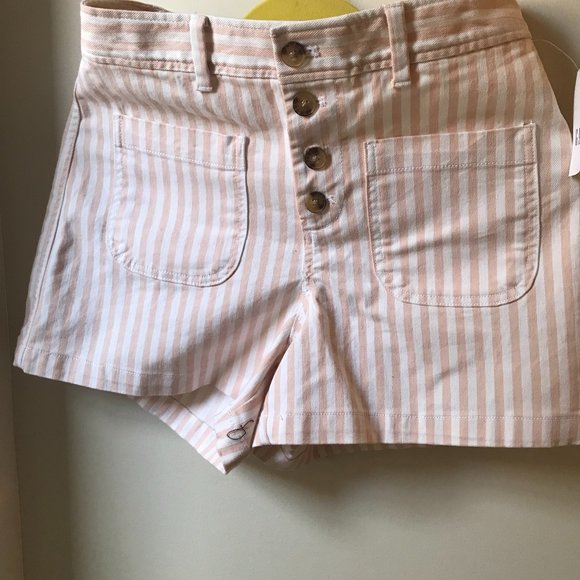 Gap Pink Striped Shorts - Picture 1 of 3